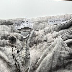 Cotton On Wide Leg Corduroy Carpenter Pants US Size 2